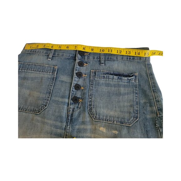 Ralph Lauren Denim and Supply distressed maxi skirt size 29 - Picture 9 of 13